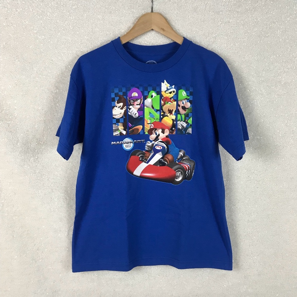 Nintendo MarioKart Wii Tee Shirt, Size Boys XL